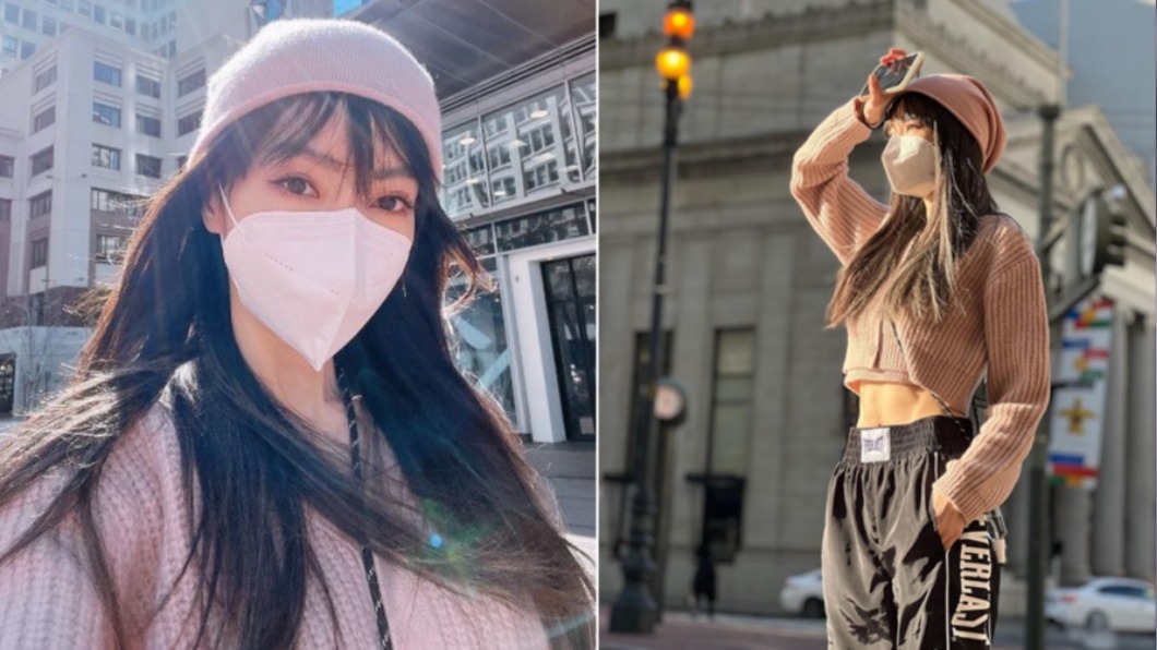 謝金燕在美國街拍。(圖/翻攝自謝金燕IG)