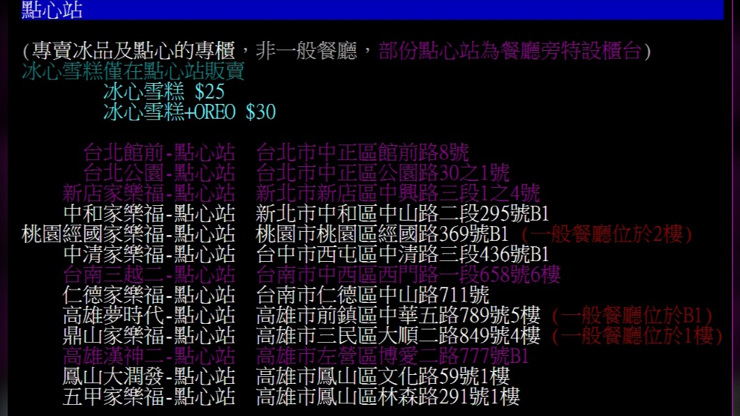 麥當勞在全台只有13家點心站。（圖／翻攝自PTT）