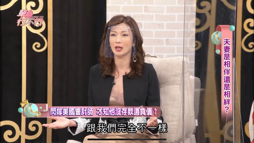 溫翠蘋聊到跟Kevin的婚姻。(圖/翻攝自YouTube《東風衛視》頻道)