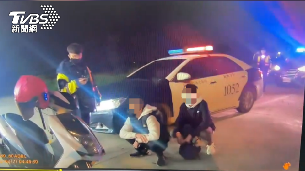 警方逮獲飆車族，將依法究辦。（圖／警方提供）