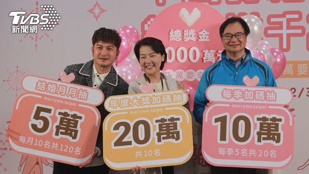 人口將跌破250萬！北市祭搶人大作戰　結婚就抽20萬
