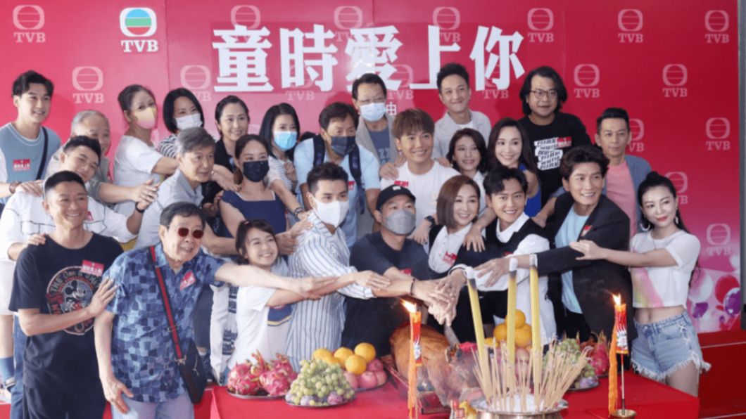祝文君參與《童時愛上你》拍攝。(圖/翻攝自搜狐網)