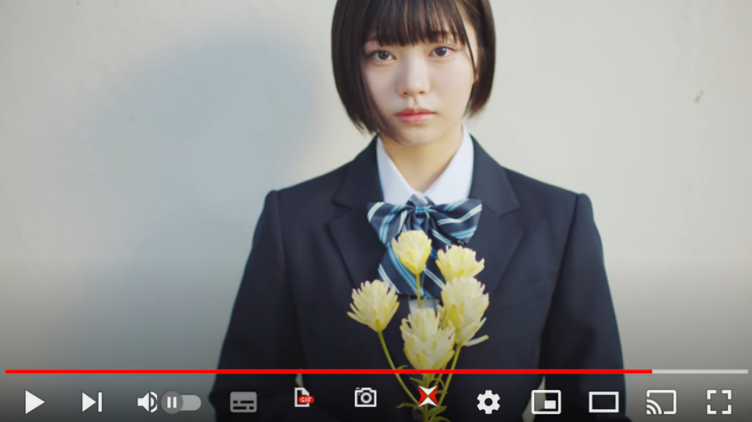 「乃木坂46」成員中西Aruno。（圖／翻攝自乃木坂配信中YT）