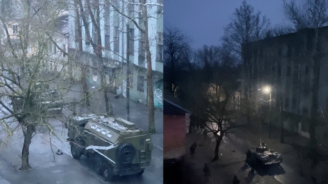 俄軍佔領赫爾松並在當地實施宵禁。(圖/達志影像路透社)