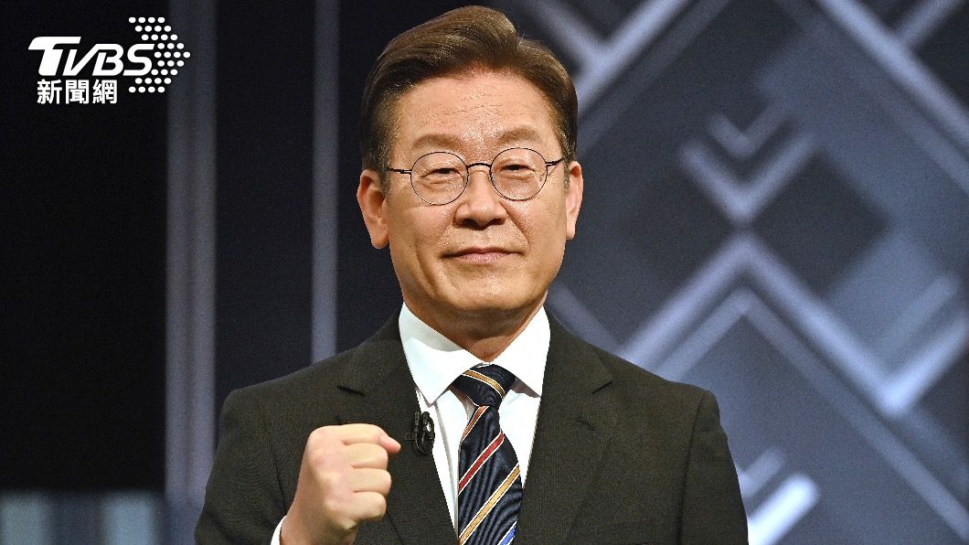 南韓共同民主黨總統候選人李在明。(圖/達志影像美聯社)