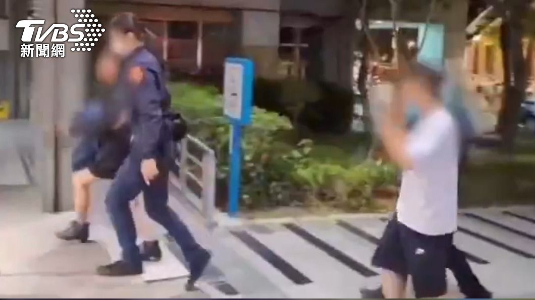 林姓女子與廖男遭警方查緝到案。(圖/TVBS)