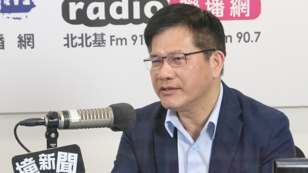 林佳龍今上午接受廣播節目「POP撞新聞」專訪。（圖/POP撞新聞提供）