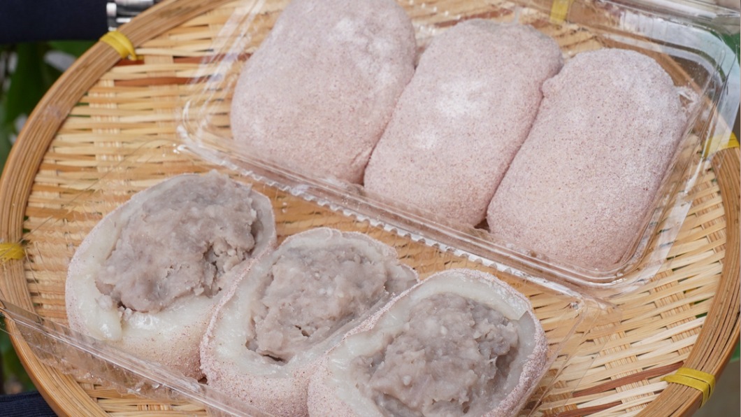 高雄「有福記麻糬」的芋頭麻糬。（圖／美食好芃友提供）
