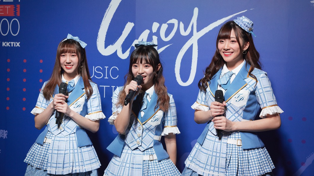AKB48 Team TP為第二現場主持人,(左起)曉晴、詩雅、冼迪琦。(圖/喜歡音樂提供)