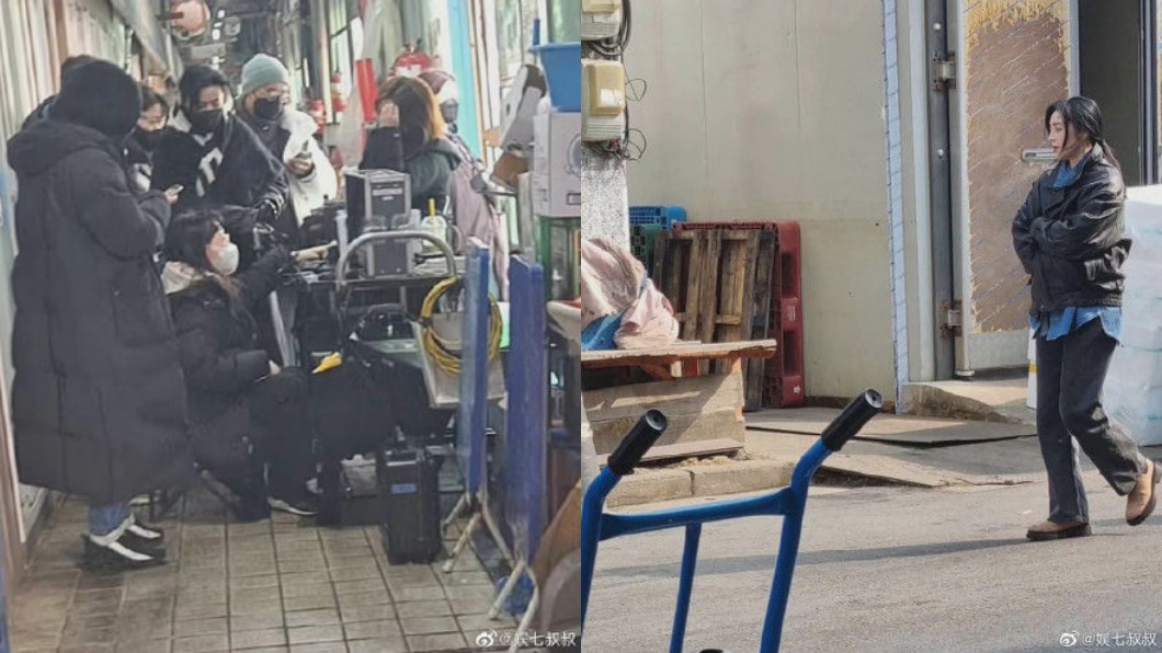 女神變落魄大媽?野生范冰冰現身街角 狼狽抓外套取暖