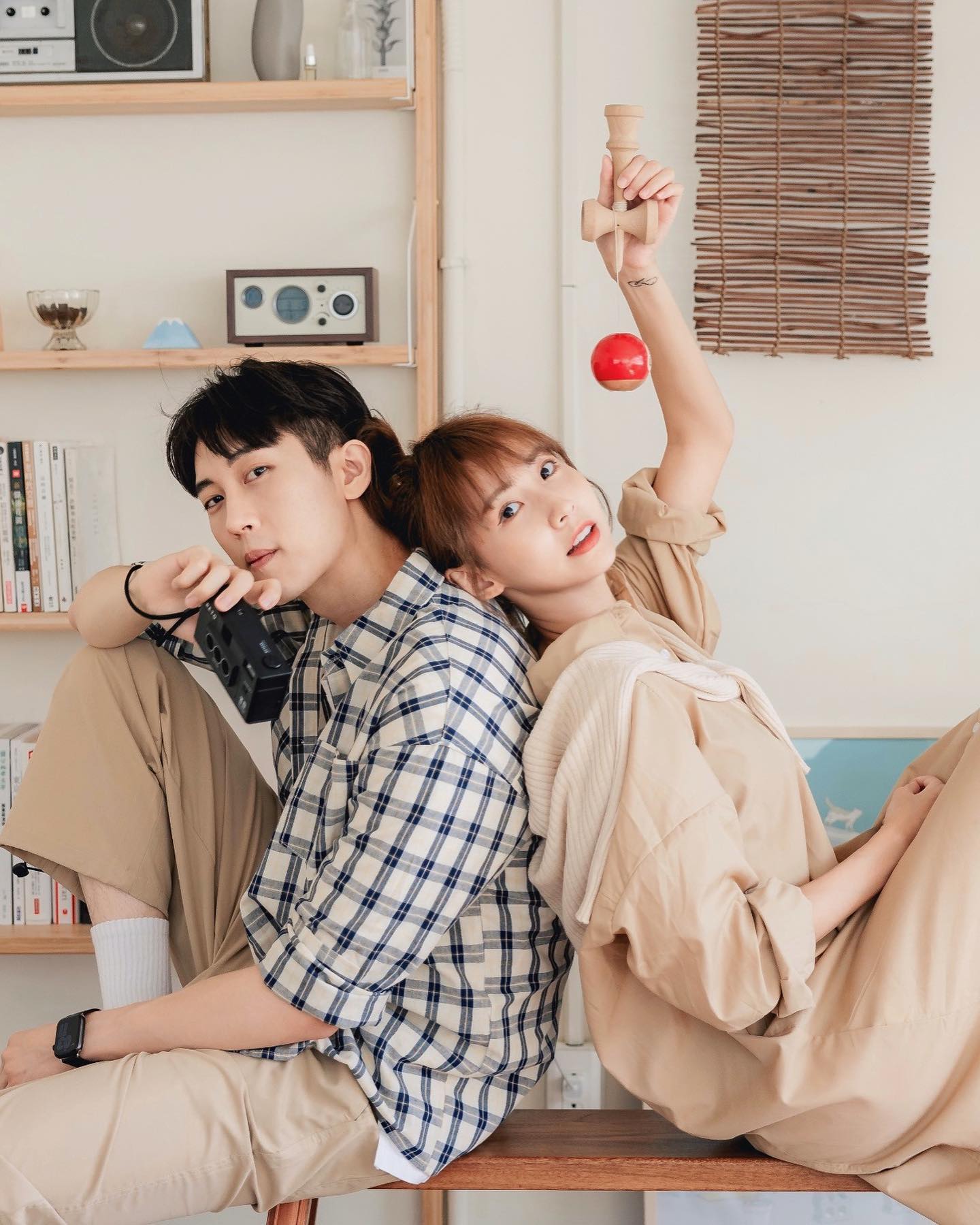 范姜彥豐(左)與粿粿(右)將在今年5、6月登記結婚。(圖/翻攝自范姜彥豐臉書)