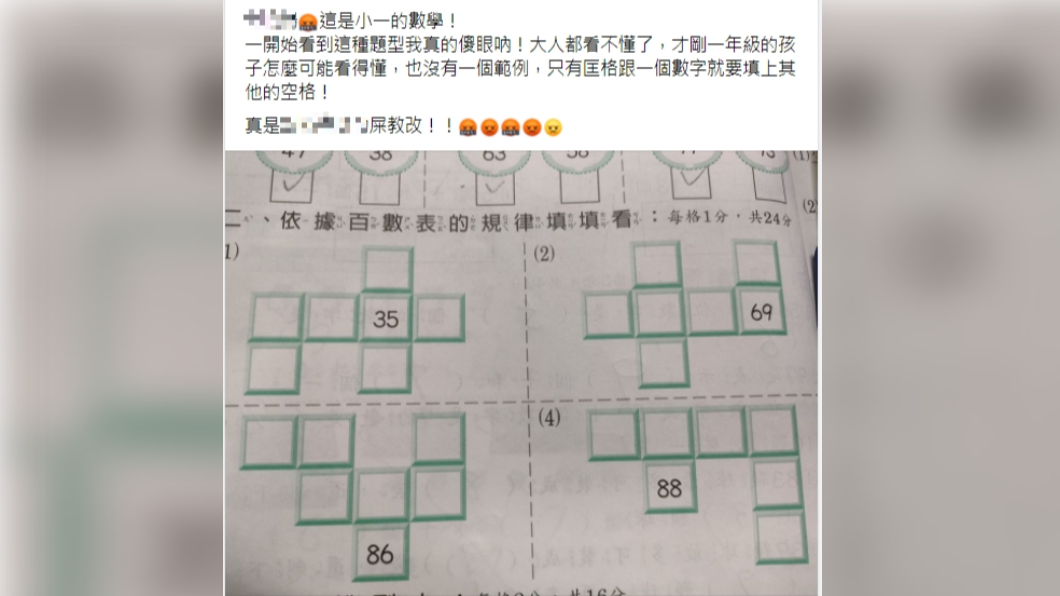 數學是許多人頭痛的難題。(圖/翻攝自臉書社團《爆怨公社》)