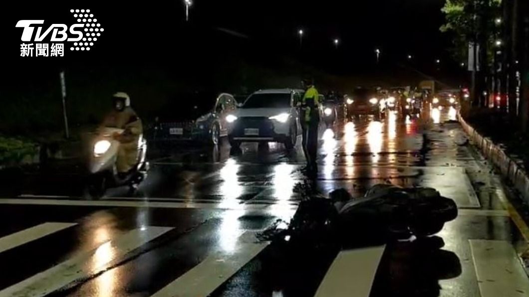 蘆洲環堤大道6天內發生兩起死亡車禍。（圖／TVBS）