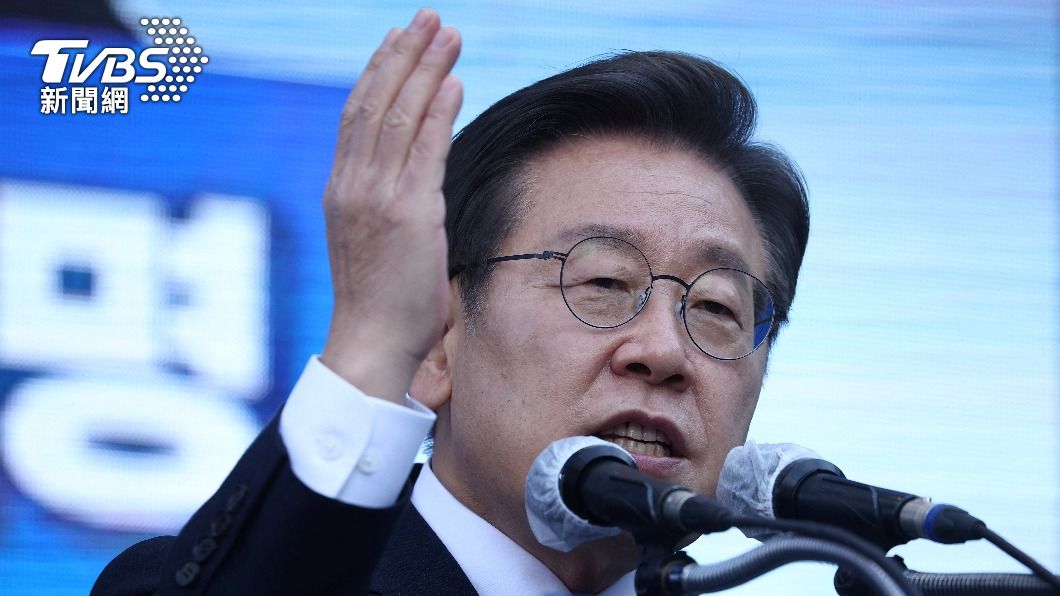 執政黨共同民主黨候選人李在明。(圖/達志影像路透社)