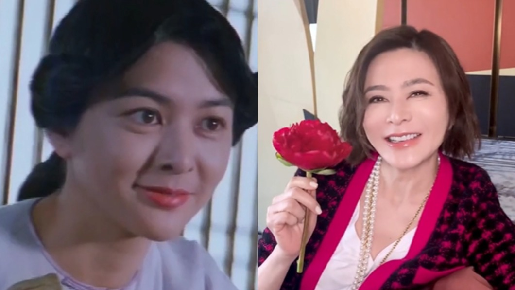 59歲關之琳正翻!「女生節」甜笑收花 神級嫩臉畫面曝
