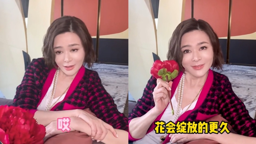 關之琳最新短片引發討論。(合成圖/翻攝自關之琳抖音)
