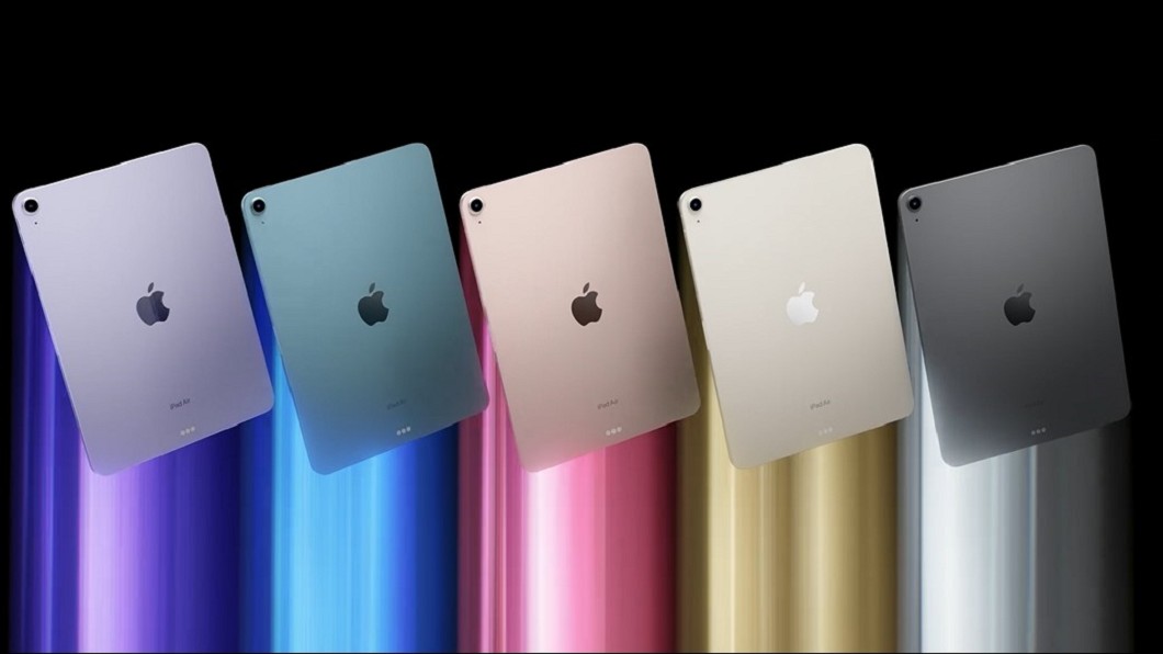 全新iPad Air夢幻5色。(圖/翻攝自蘋果官網)