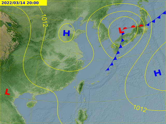 下週一(14日)又有一波鋒面來襲。(圖/翻攝自氣象局官網)