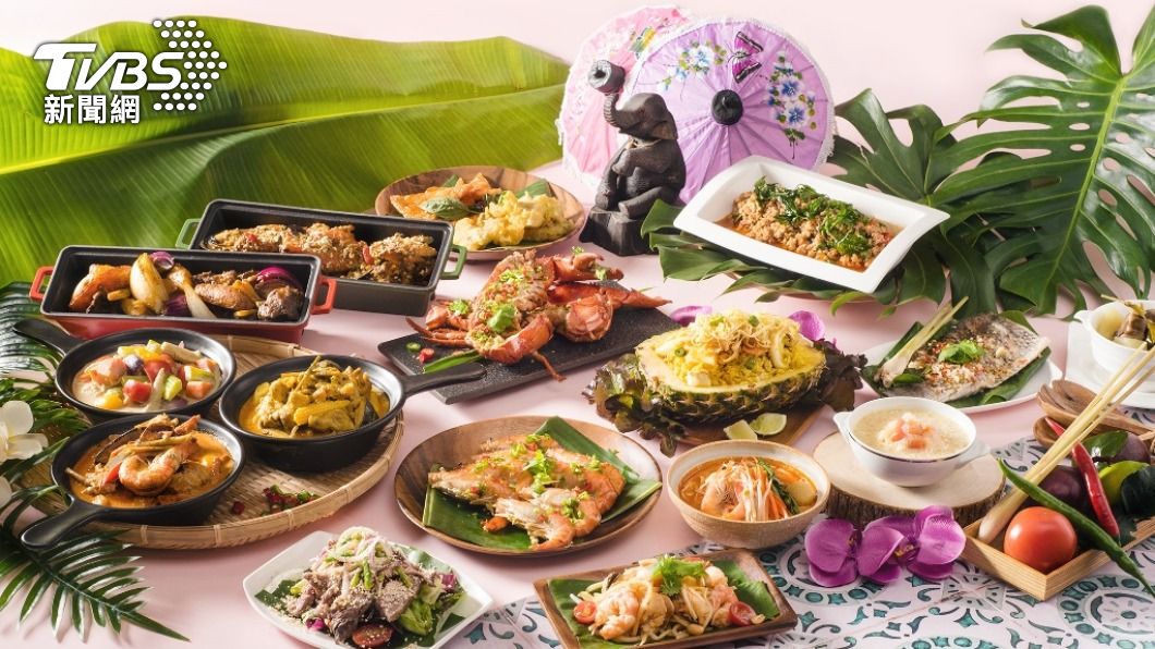 精選近30道泰式料理。（圖／六福萬怡提供）
