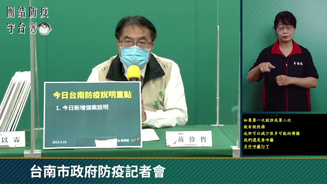 台南本土+4 「海底撈」等多處列足跡 黃偉哲籲口罩戴好
