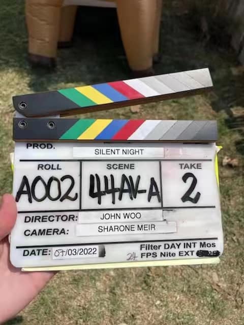 吳宇森新片《沉默的夜晚》開拍。（圖／翻攝臉書）