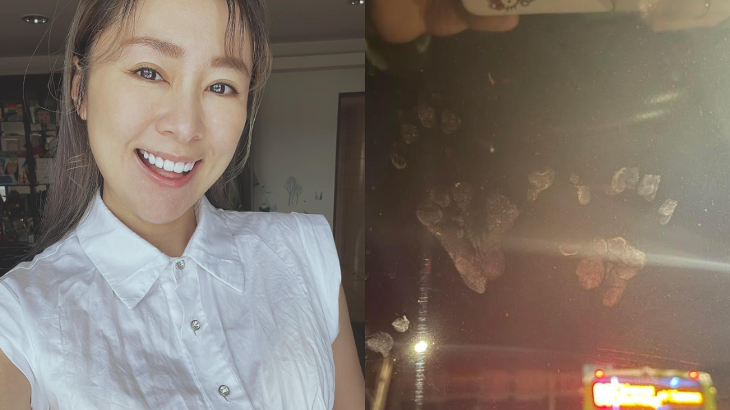 擋風玻璃浮現「詭異腳印」 女星怕爆:怎麼可能