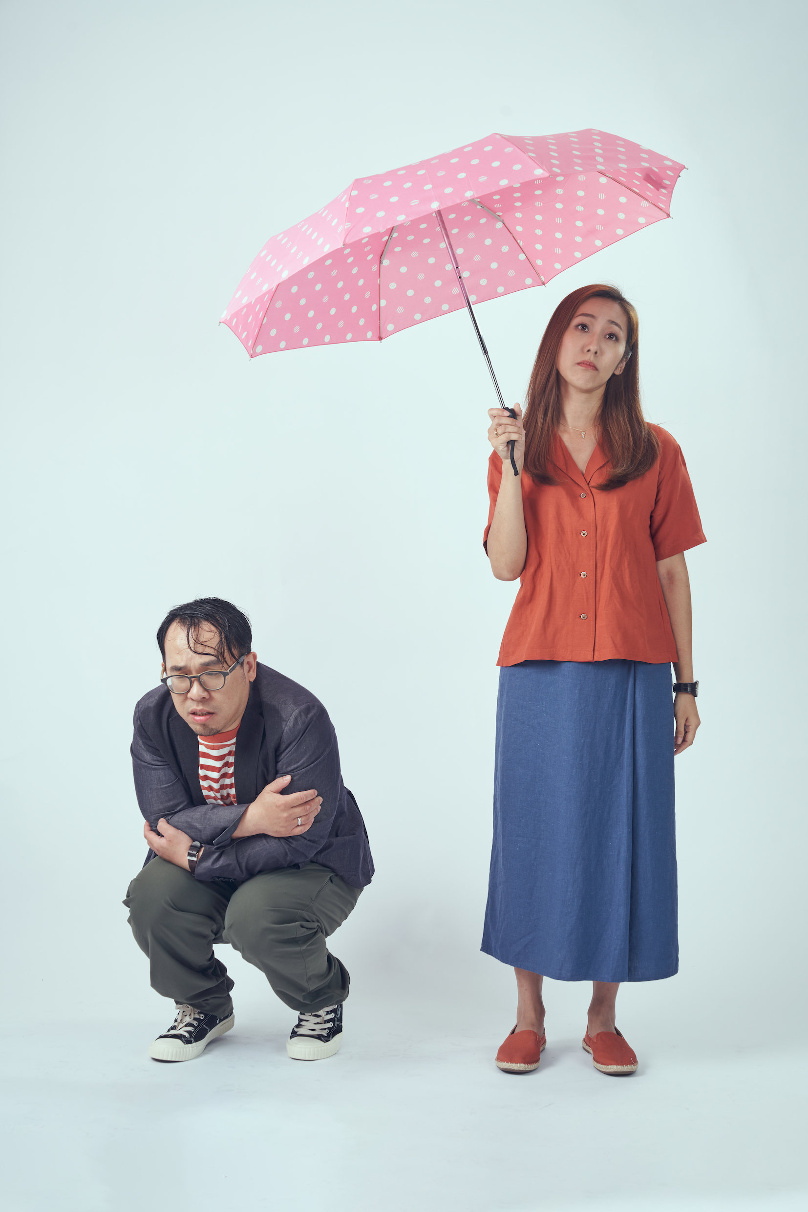 張詩盈(圖右)與陳彥達在劇中演出夫妻。(圖/巨宸製作提供)