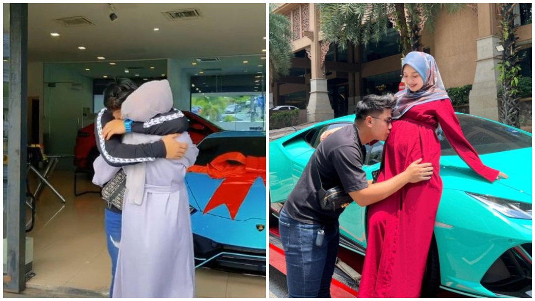 丈夫看到這個巨大驚喜感動到抱著妻子痛哭。（合成圖／翻攝自TikTok@ayunieso24、IG@ayunieso_）