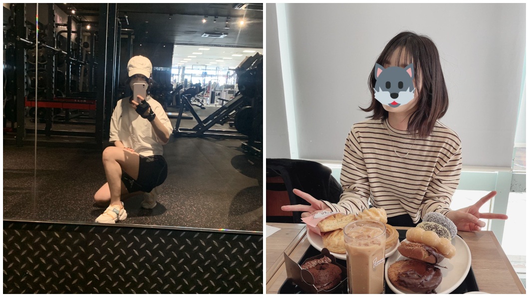 不少網友看了直呼這名正妹的反差萌太大了。(圖/翻攝自推特Nam@namake_ut)