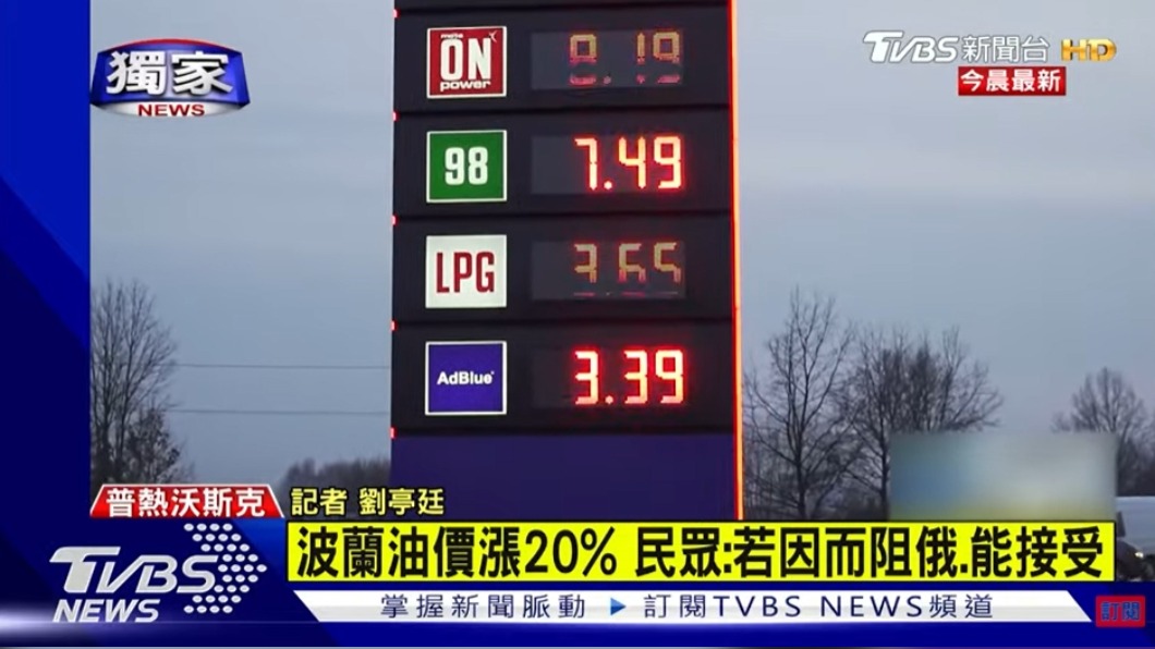 受到戰爭的影響,波蘭的物價也大受衝擊。(圖/TVBS)