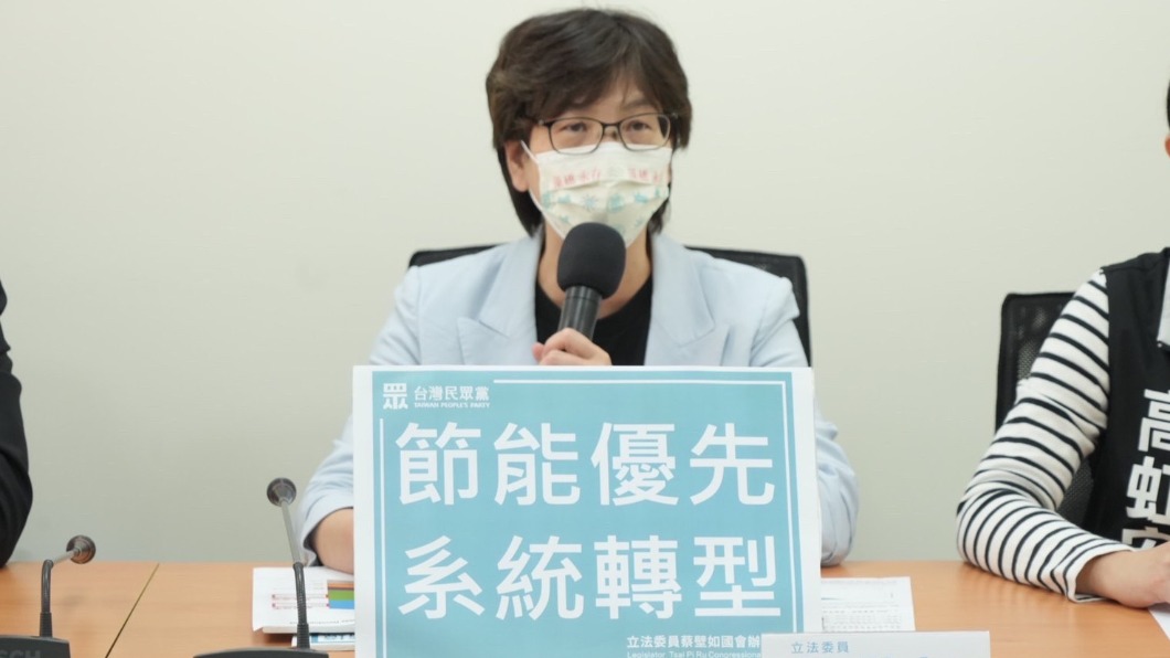 民眾黨立委蔡壁如表示，國發會應該儘快確定淨零路徑，讓產業、民眾預為因應、預作準備，不要再跳票。（圖／民眾黨團提供）