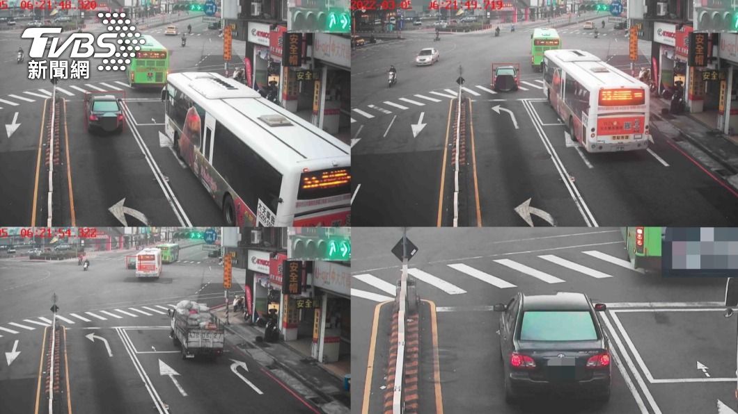 用路人時常在右轉未先駛入外側車道。(圖/TVBS)