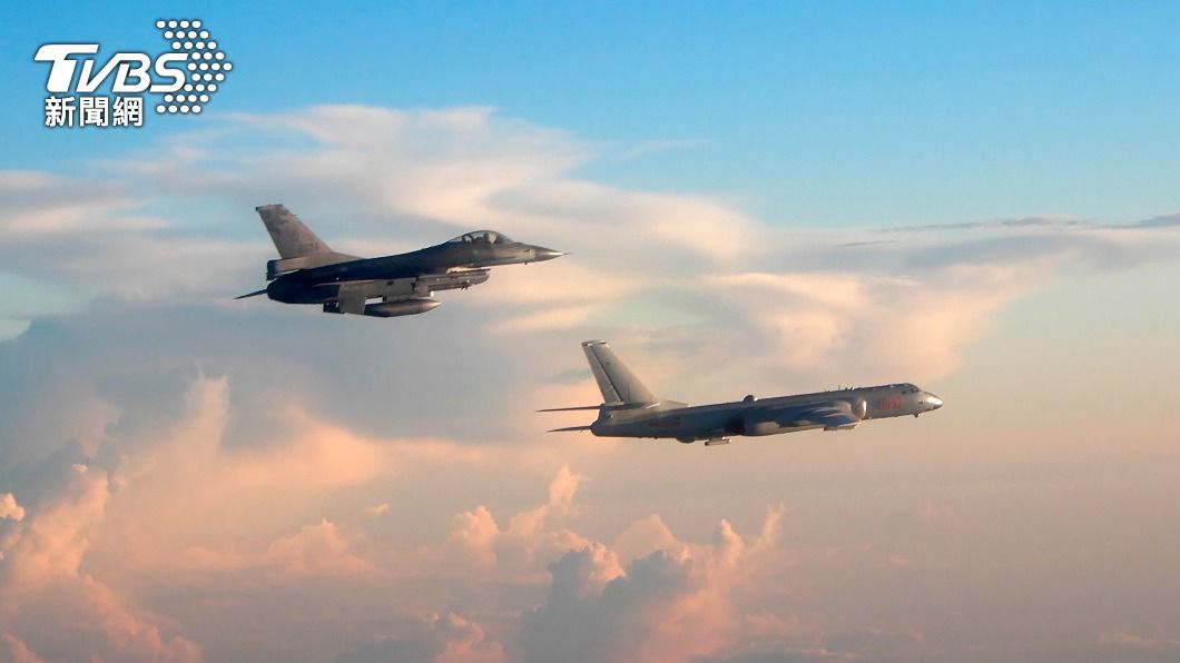 中華民國空軍出動驅離中共戰機。（圖／達志影像美聯社）