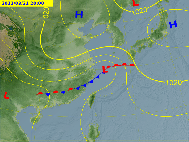 下週將有2鋒面來襲。(圖/翻攝自氣象局官網)
