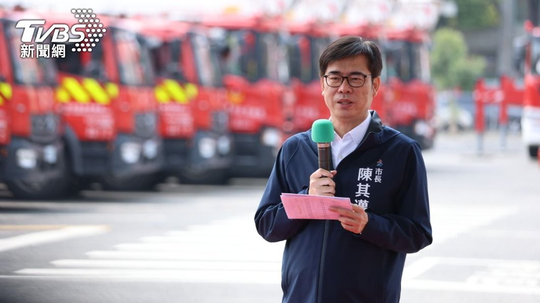 陳其邁表示,昨晚槍擊是今年的第一起。(圖/TVBS)