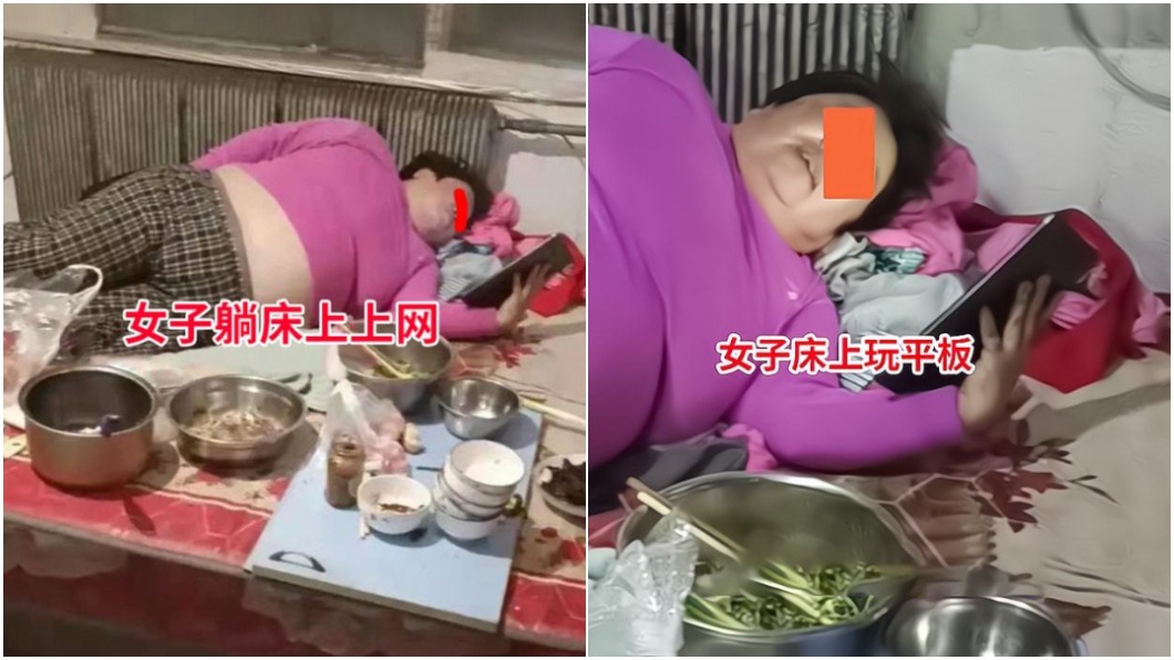 女子因此體重暴肥至125公斤。(圖/翻攝自網易新聞)