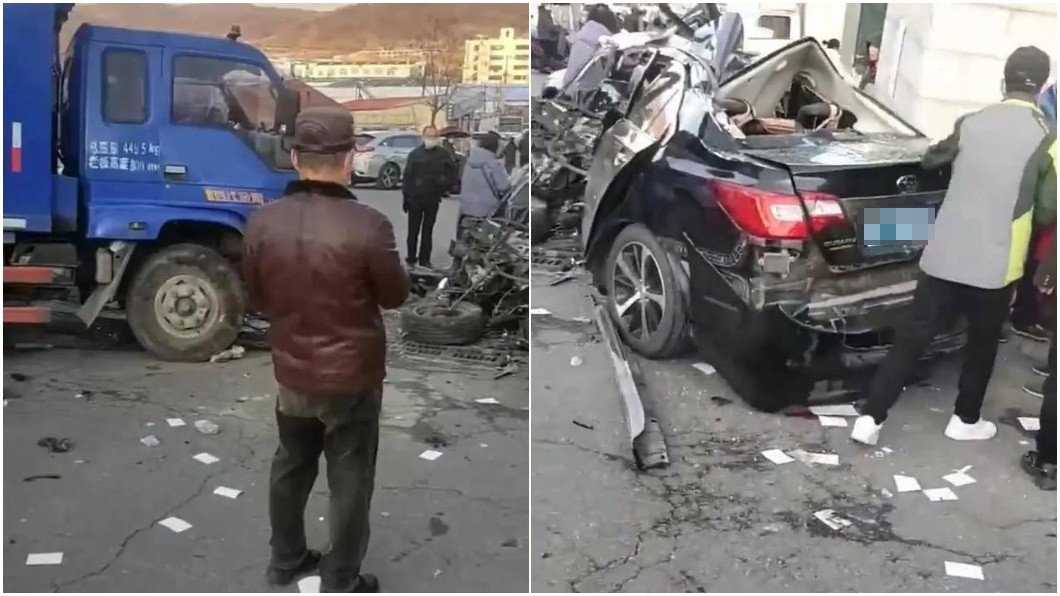 參加完親友喪禮　3長者在殯儀館門口遭砂石車撞身亡