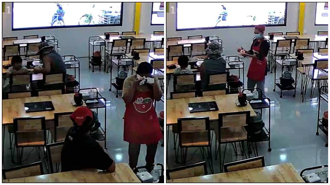 一對父女用餐時身上錢不夠老闆娘得知後不但免費招待還送上蛋糕。（圖／翻攝自臉書Panumas B. Sroitong）