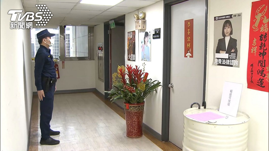 林穎孟辦公室日前遭到搜索。(圖/TVBS)
