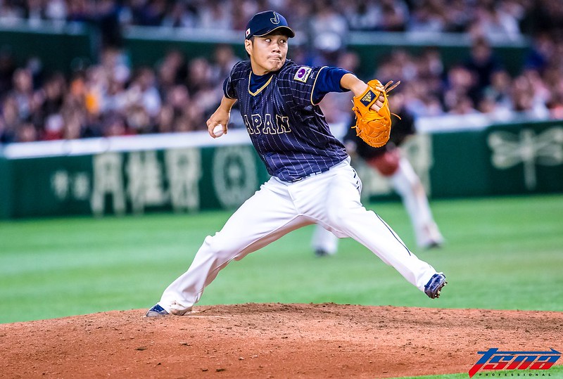 則本昂大第7次擔任樂天金鷲開幕投手。（資料照。特派記者侯禕縉／攝）