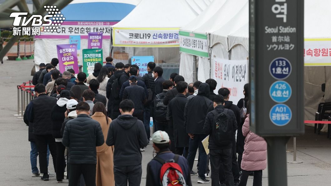 南韓確診數居高不下。(圖/達志影像歐新社)