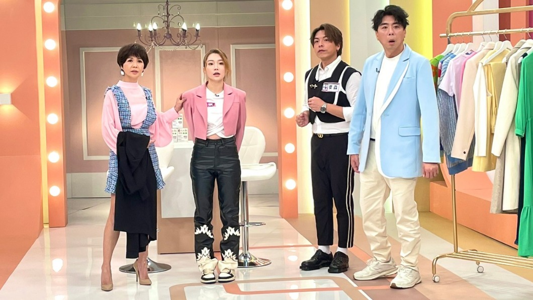 依依(左二)坦言自己個子小,不適合洋蔥式穿搭。(圖/民視提供)