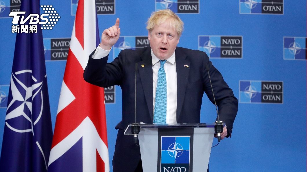 英國首相強生表示烏克蘭一定會贏。(圖/達志影像歐新社)