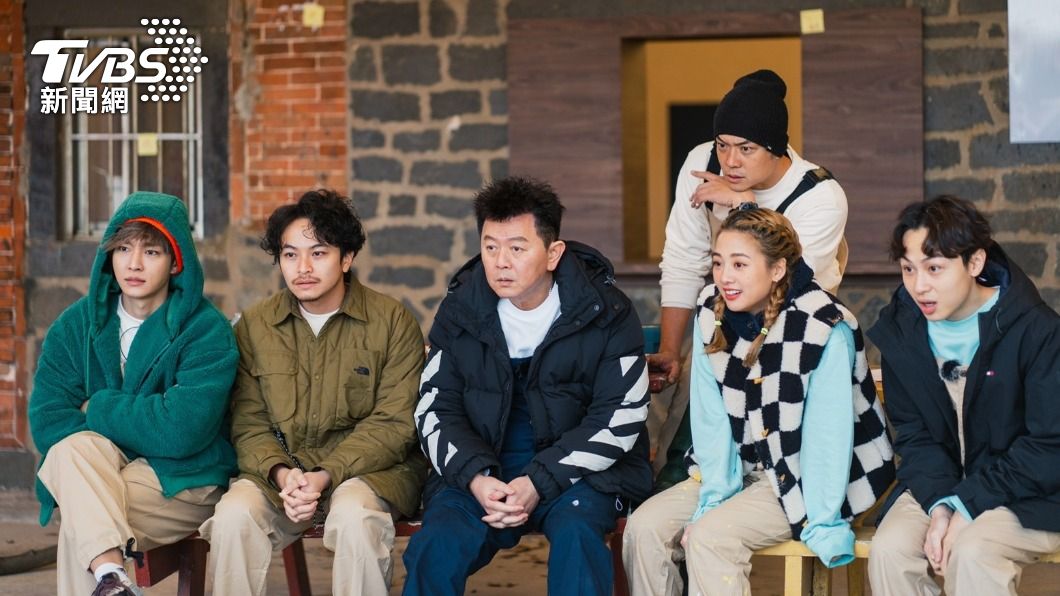 （左起）炎亞綸、楊銘威、庹宗康、姚元浩、鬼鬼、顏佑庭。（圖／TVBS）