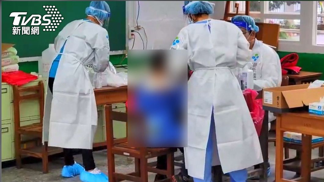 國小學生停課,陸續召回PCR採檢。圖/TVBS