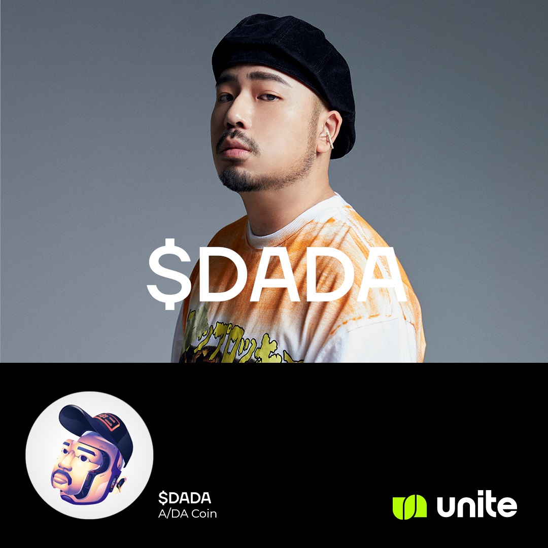 阿達推出個人虛擬貨幣「$DADA達達幣」。(圖/Unite.io提供)
