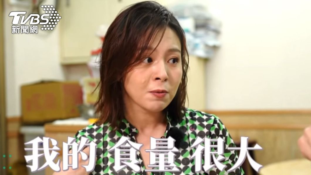劉品言自認食量很大。(圖/TVBS)