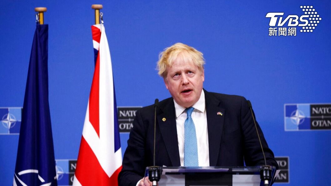 英國首相強生音派對門事件惹議。（圖／達志影像美聯社）