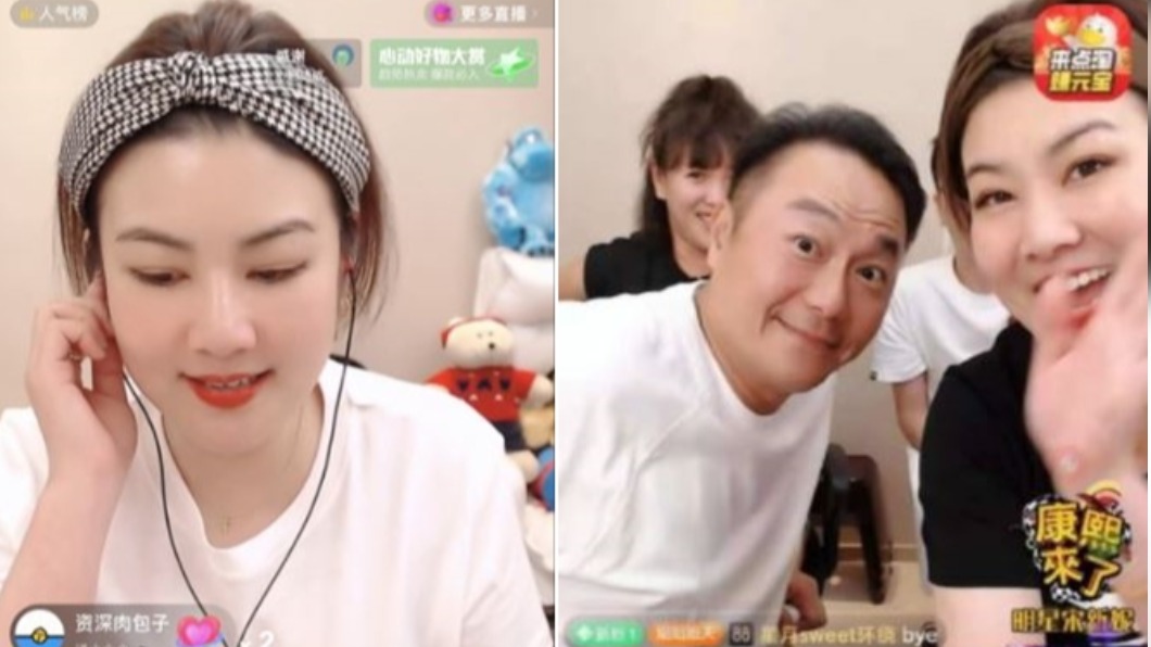 宋新妮現在投入直播叫賣,還找來張克帆站台。(圖/翻攝自微博)