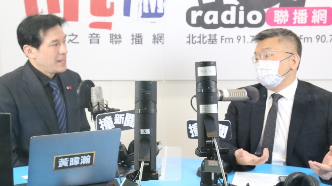 蔡其昌今接受廣播節目專訪,談及台中市長選舉。(圖/「POP撞新聞」提供)